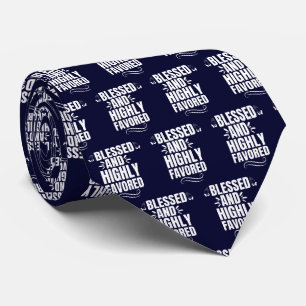 Cravate Bénie et très favorisée Marine Blue Necktie
