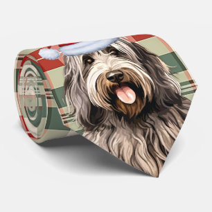 Cravate Bergamasco Chien vacances Jeu de Noël