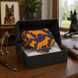 Cravate Berger allemand orange