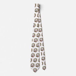 Cravate Bichon Frise Wreath Festive Pup