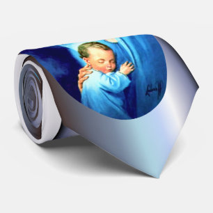 Cravate Bienheureuse Vierge Marie avec Bébé Jésus