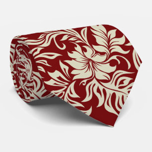 Cravate Bilatéral hawaïen de ketmie de Waikiki imprimé