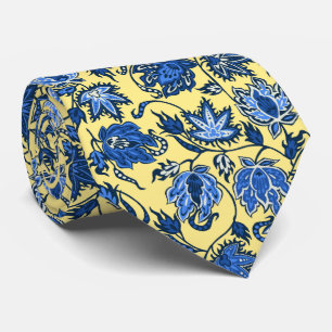 Cravate Bilatéral tropical d'impression de batik de Protea