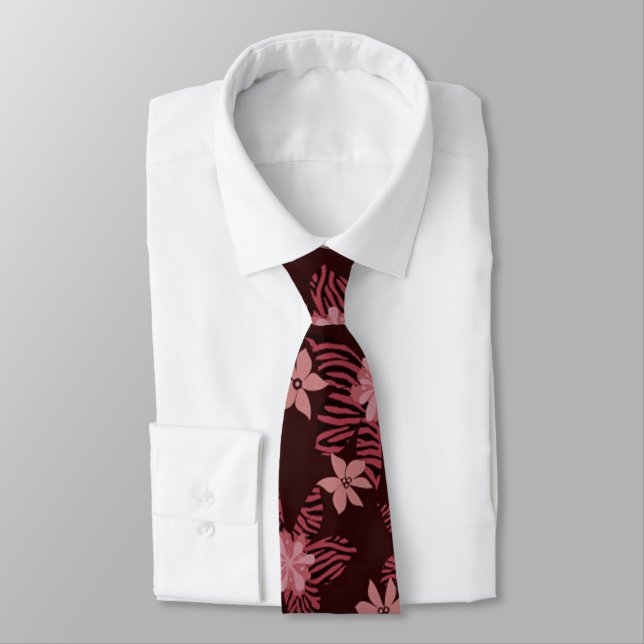 Cravate Billy Bong Hawaiian - Johnny Aloha Buzz Satin Crav (Attaché)