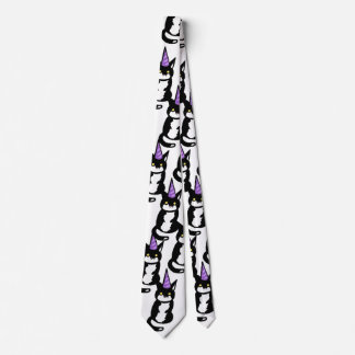 Cravate Black and White Cat Celebration Tie
