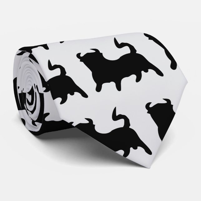 Cravate Black Bull Design (Roulé)