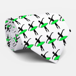 Cravate Black Green Ballerina Tutu Ballet Danse Papa Crava