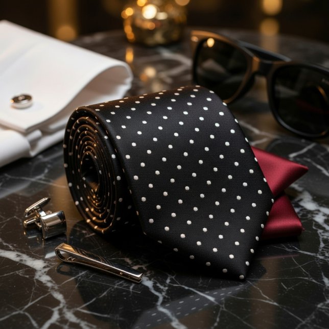 Cravate Black & Platinum Ultra Premium Subtle Luxury  (Créateur téléchargé)