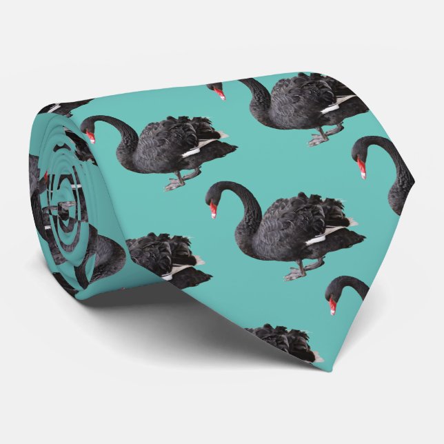 Cravate Black Swan ク タ イ (Roulé)