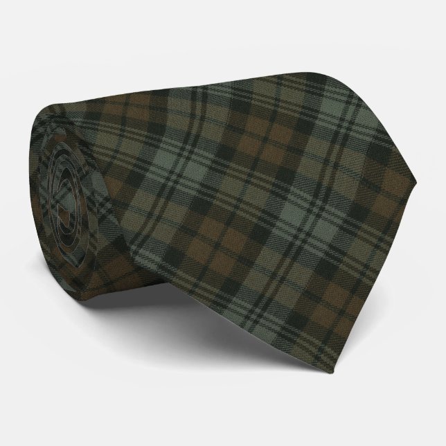 Cravate Black Watch Patiné Tartan écossais original (Roulé)