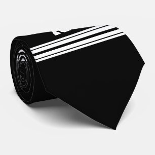 Cravate Black White Team