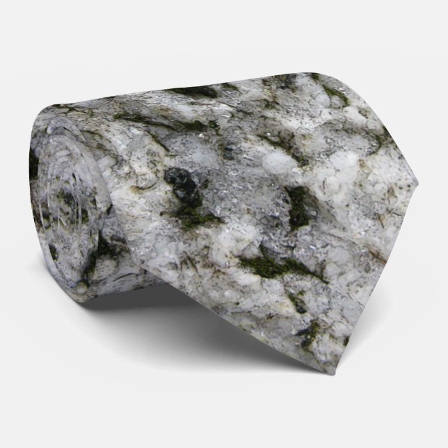 Cravate Blanc de roche de granit (Roulé)
