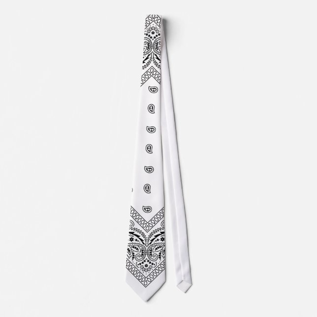 Cravate blanche 2 de Bandana (Devant)