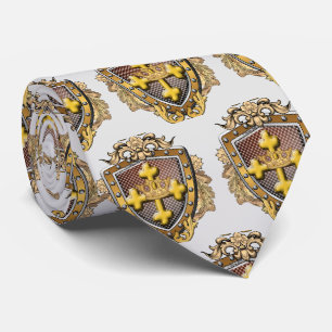 Cravate Blason de Famille Aurum Nom de Famille