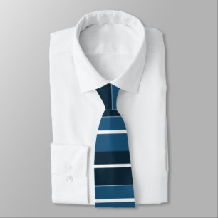 Cravate Bleu bleu marine Blancs
