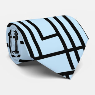 Cravate Bleu clair Beau design Motif