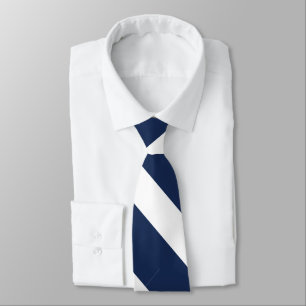 Cravate Bleu foncé et blanc de l'université