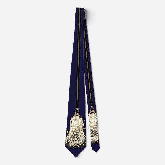 Cravate bleu Lacrosse Navy (Devant)