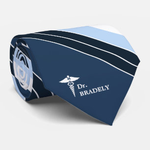 Cravate Bleu marine nommé fait sur commande de symbole