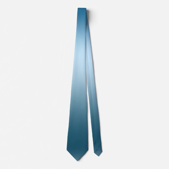 Cravate bleu Ombre Gradient Mens (Devant)