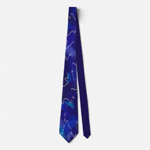 Cravate bleue abstraite de foudre