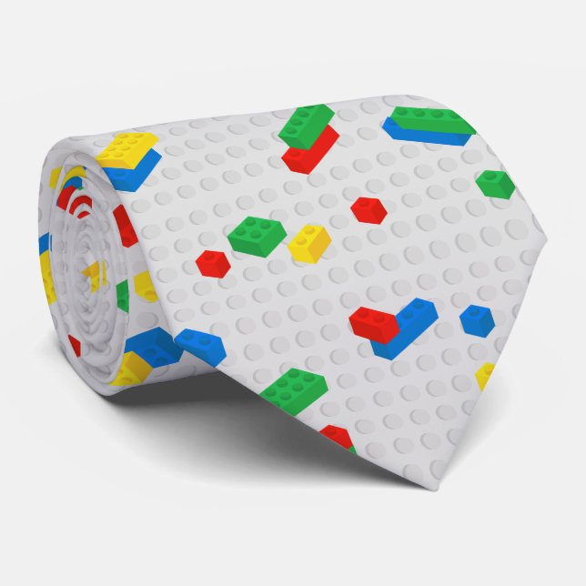 Cravate Blocs Colorés Blocs Enfants Motif (Roulé)