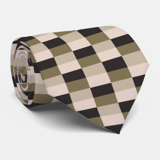 Cravate Blocs de couleur nuances foncées et beige