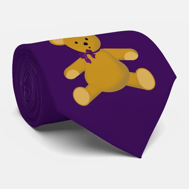 Cravate Blottissez-vous l'ours de nounours (Roulé)
