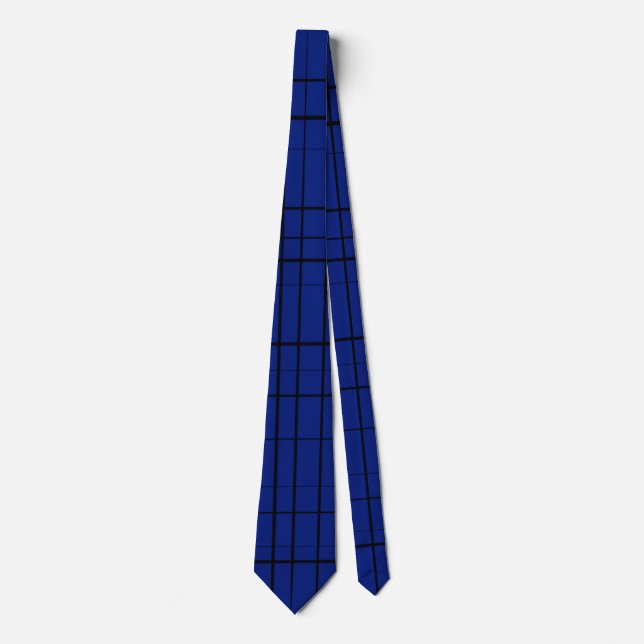 Cravate Blue plaid (Devant)