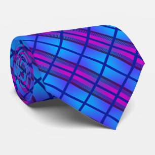 Cravate Blue Purple Neon