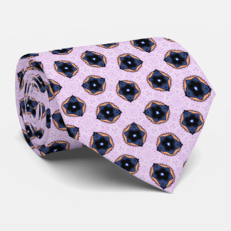 Cravate Blue Star Flowers On Lilac