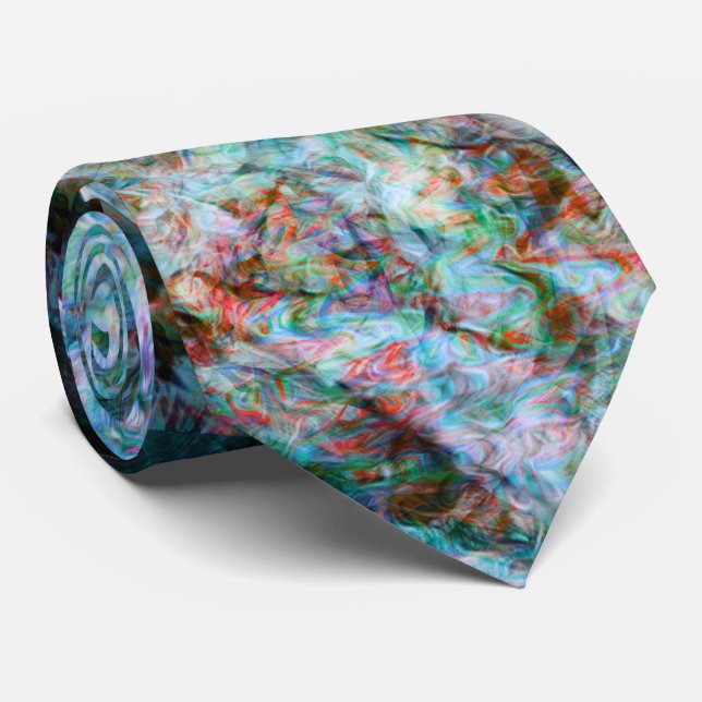 Cravate Blue Wave Lightning (Roulé)