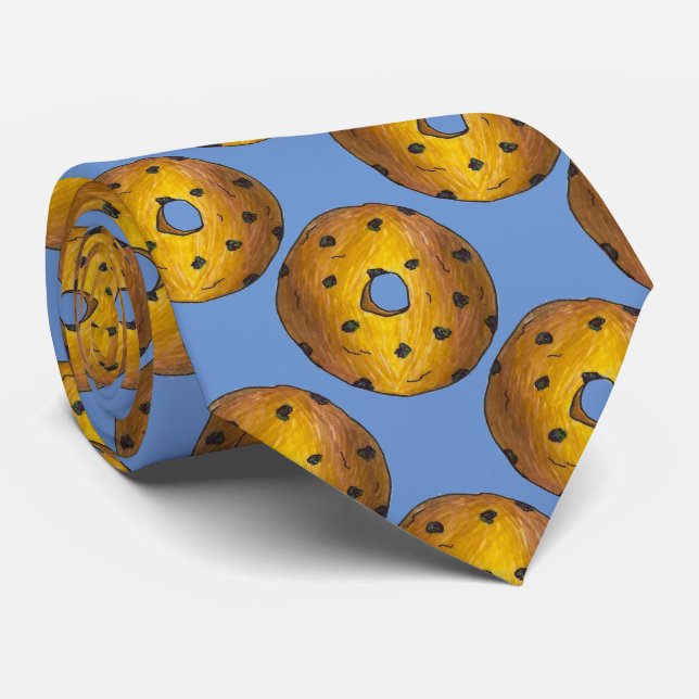 Cravate Blueberry Cake Donut Doughnut Foodie Petit déjeune (Roulé)