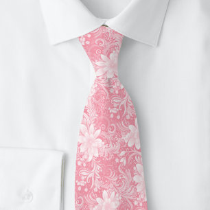 Cravate Blush Floral Batik