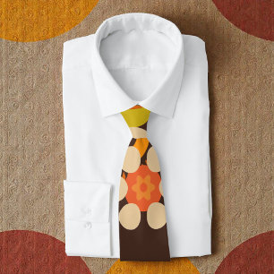 Cravate Boho 70s 60s Hippy Retro Tie