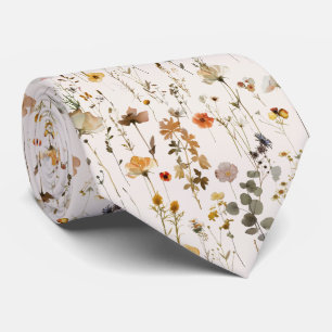 Cravate Boho Fleur Sauvage