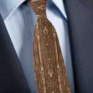 Cravate Bois Brown rustique