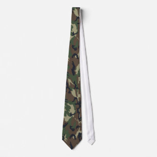 Cravate Bois de Camouflage