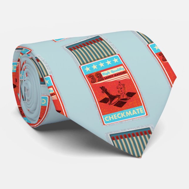 Cravate Boîte rétro de correspondances pop art (Roulé)