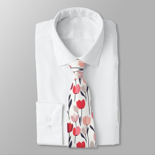 Cravate Bold Menswear Ties Tulip Flower (Attaché)
