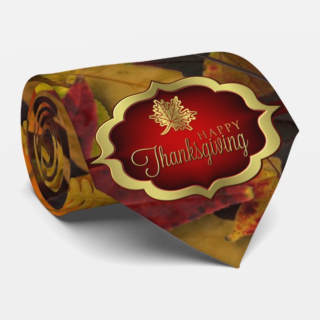 Cravate - bon thanksgiving automnal (Roulé)