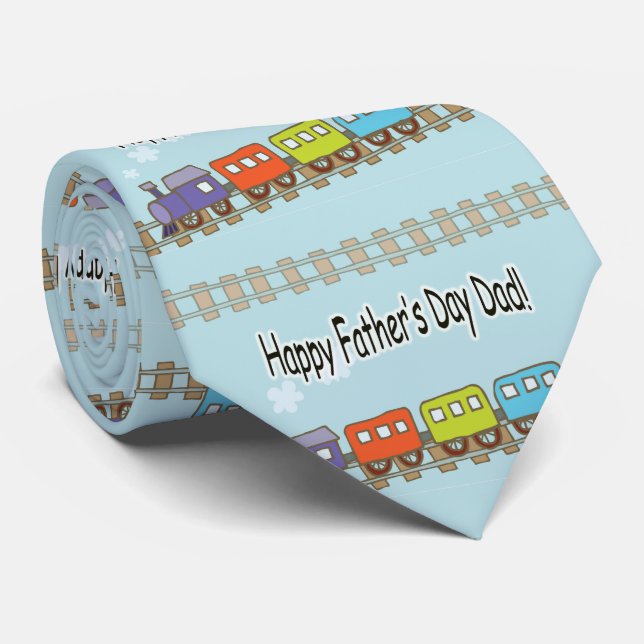 Cravate Bon train de Fêtes des pères (Roulé)