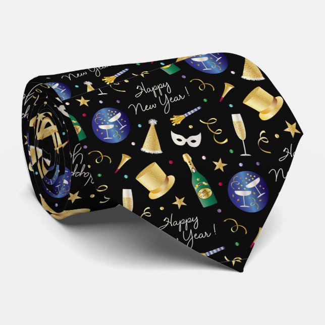 Cravate Bonne année (Roulé)