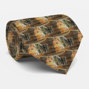 Cravate Bottes de cow-boy de la roue du cheval occidental