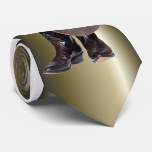 Cravate Bottes et Casquette de cowboy