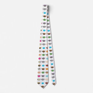 Cravate Bouilloires à thé multicolores
