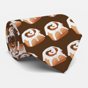 Cravate Boulangerie Cute rouleaux de cannelle glacée carre