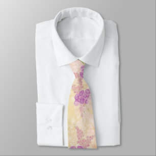 Cravate Bouquet de mariage du père de la mariée Sunset Ros