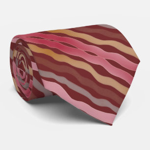 Cravate Bourgogne rose et gris