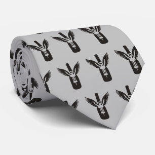 Cravate Bouteille à vin avec ailes et vis à vis